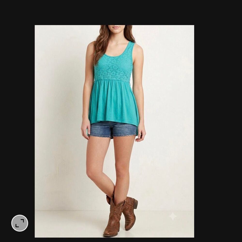 Rue-21 Women's Green and Blue Blouse